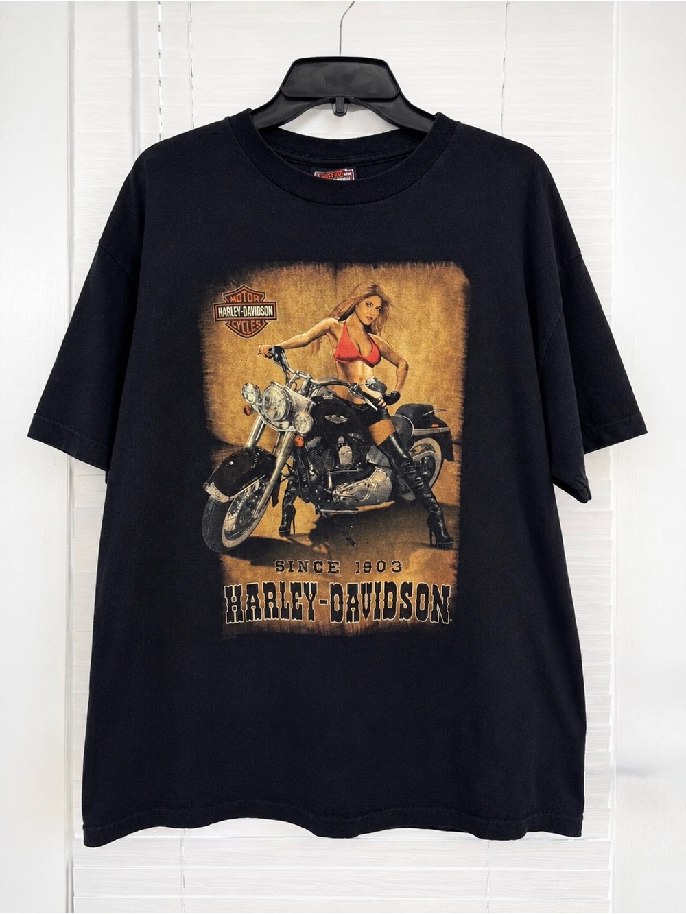 Harley-Davidson Stubbs Houston Texas T-Shirt XL Black Graphic Motorcycle Biker